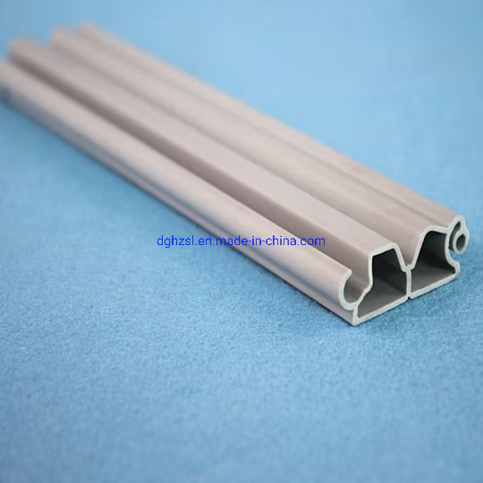 Perfil de extrusão de plástico a frio de PVC para arquitetura com cor cinza