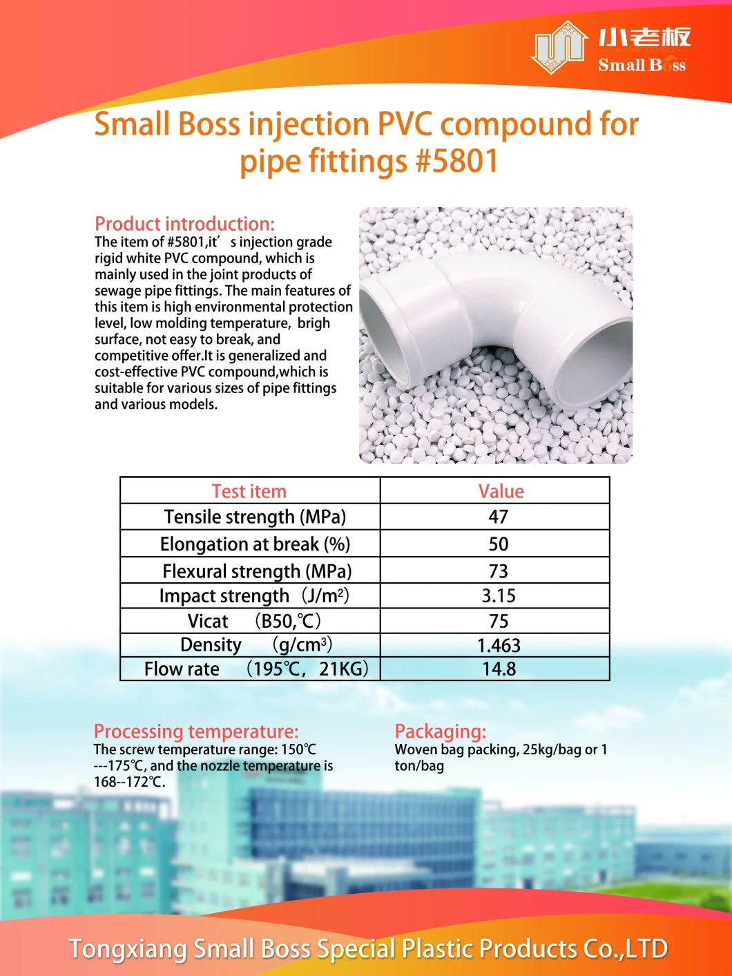 Rigid Glossy Small Bend Sewage Plain Drawn Fittings PVC Pipe Compound/UPVC Granules