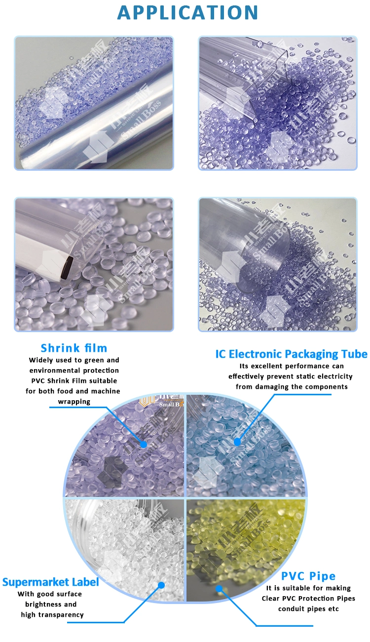 Rigid Transparent Crystal PVC Granules for Pipes