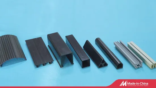 PVC Cold Plastic Extrusion Profile for Architecture with Grey Color