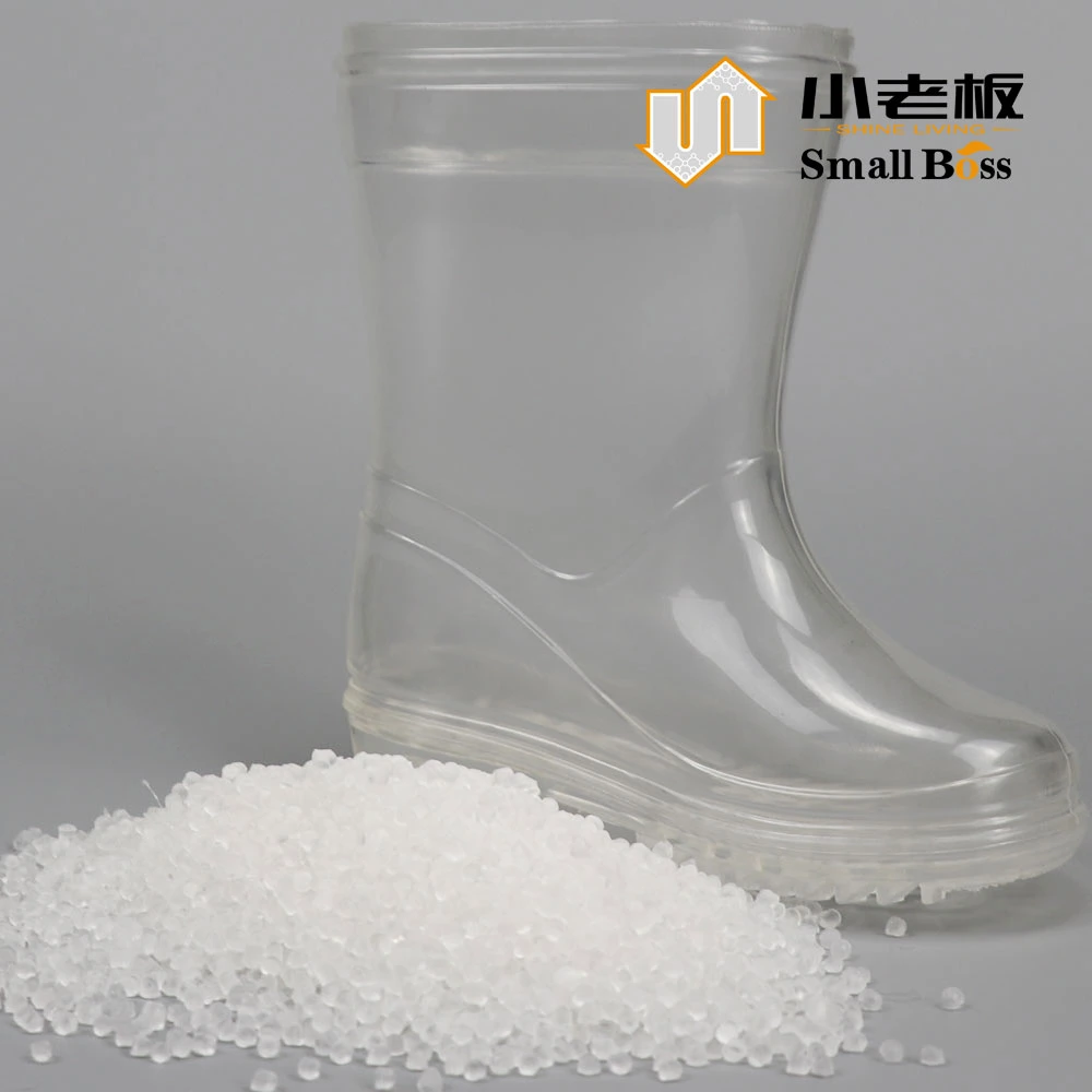Foam PVC Granules for Sports Shoes Slipper Sandal Soft PVC Pellets PVC for Shoe Sole Material Clear PVC Compound