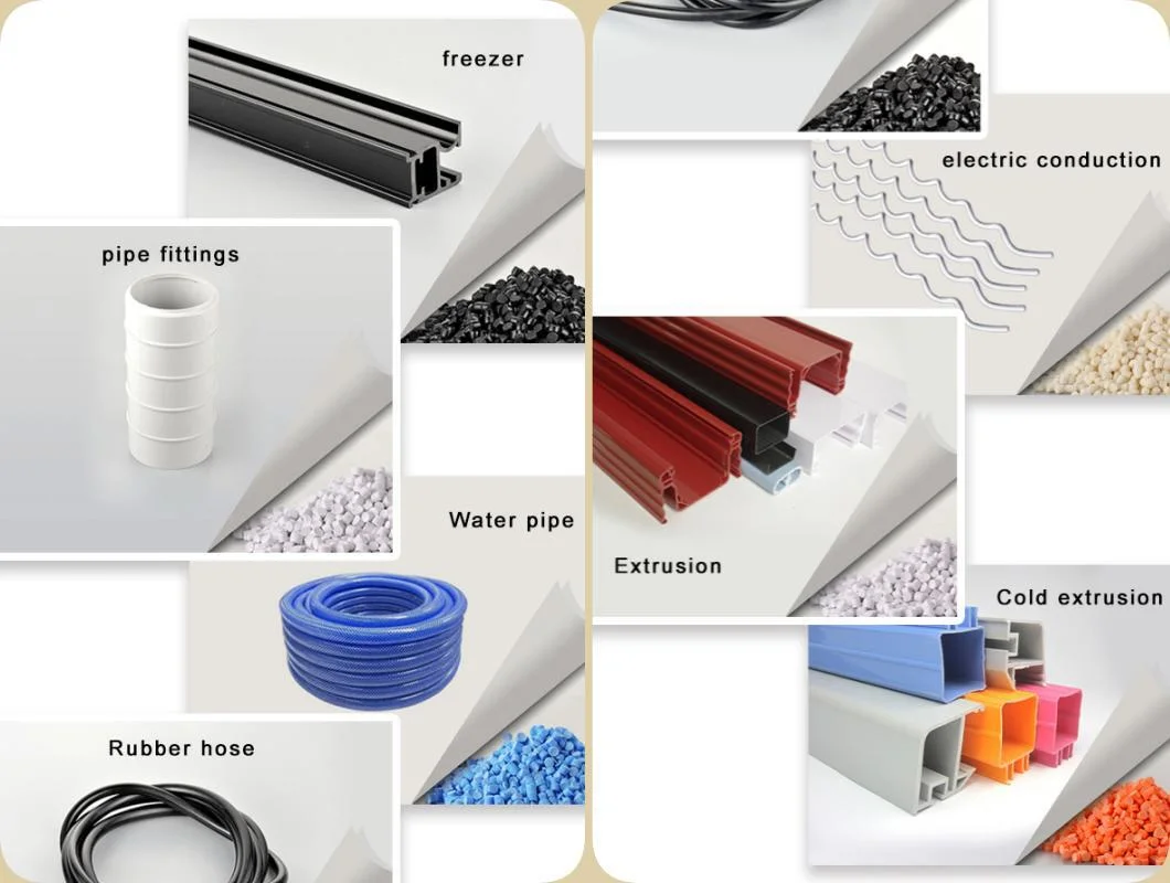 Plastic Plain Pipe Fitting Material White Price PVC Compound Crystal Granules Made in China