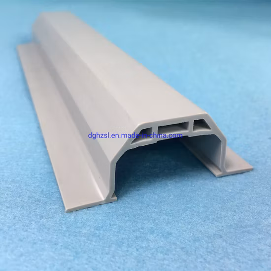 PVC Cold Plastic Extrusion Profile for Architecture with Grey Color