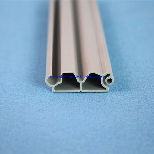 PVC Cold Plastic Extrusion Profile for Architecture with Grey Color