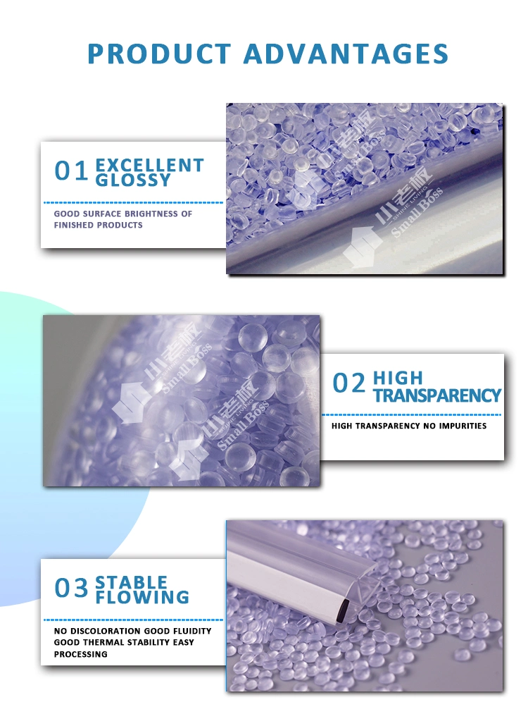 Rigid Transparent Crystal PVC Granules for Pipes