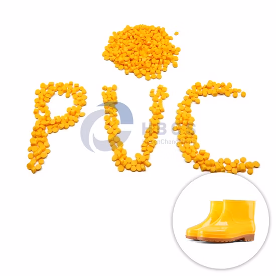 Grânulos compostos de PVC cristal/Pellets de grânulos macios de PVC flexível para sola de sapato