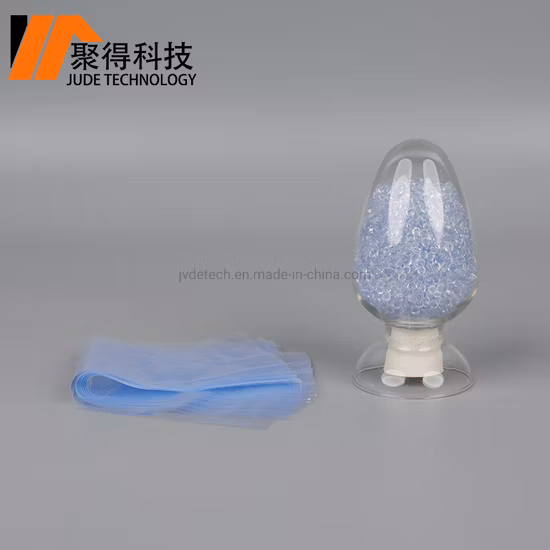 Grânulos de composto rígido transparente ecologicamente correto para filme retrátil de PVC fundido impresso